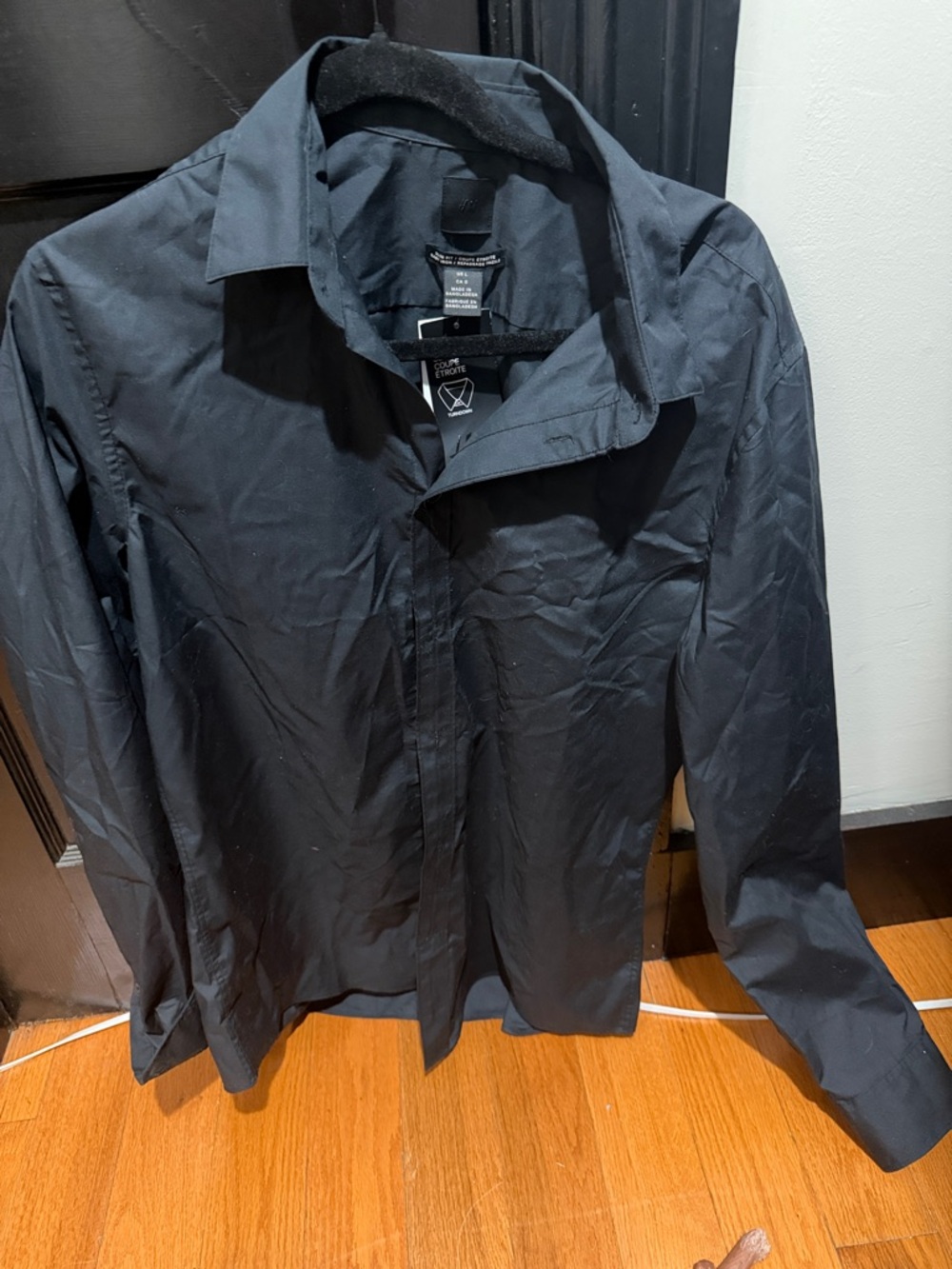 H&M Black Lightweight Men's Shirt Jacket